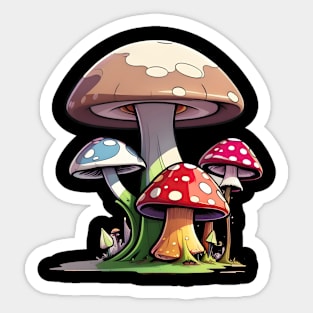 Psychedelic Mushroom vector Sticker